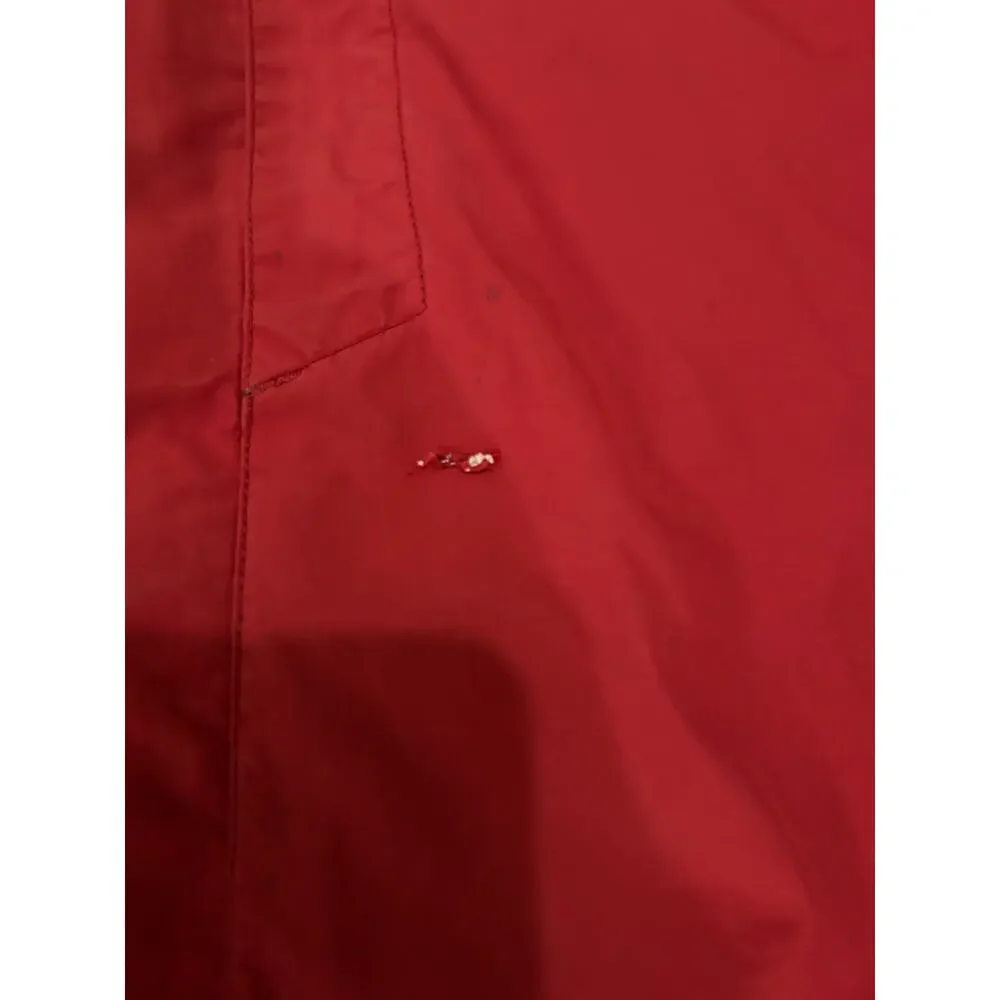 The North Face HyVent Rain Jacket Mens XL Red Hooded Full Zip Waterproof